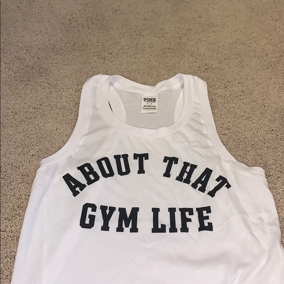 vs pink white workout tee - Picture 2 of 2